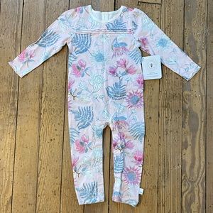 Burt’s Bees Baby Dinosaur Flowers Organic Baby Ruffle Jumpsuit